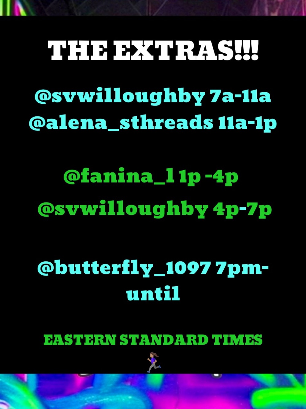 THE EXTRAS TRAIN SHARE SHOW FLYER